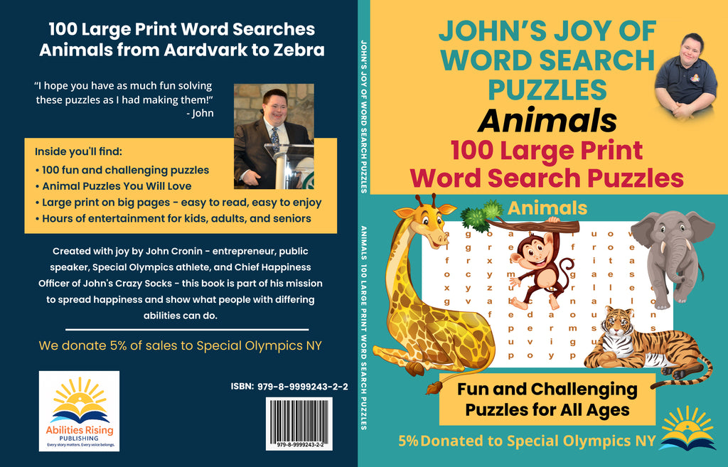 John's Joy of Word Search Puzzles: Animal Themes Edition 100 Large Print Word Search Puzzles