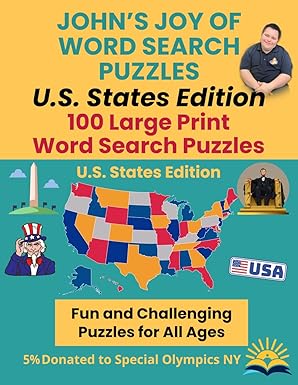 John's Joy of Word Search Puzzles: US States Edition